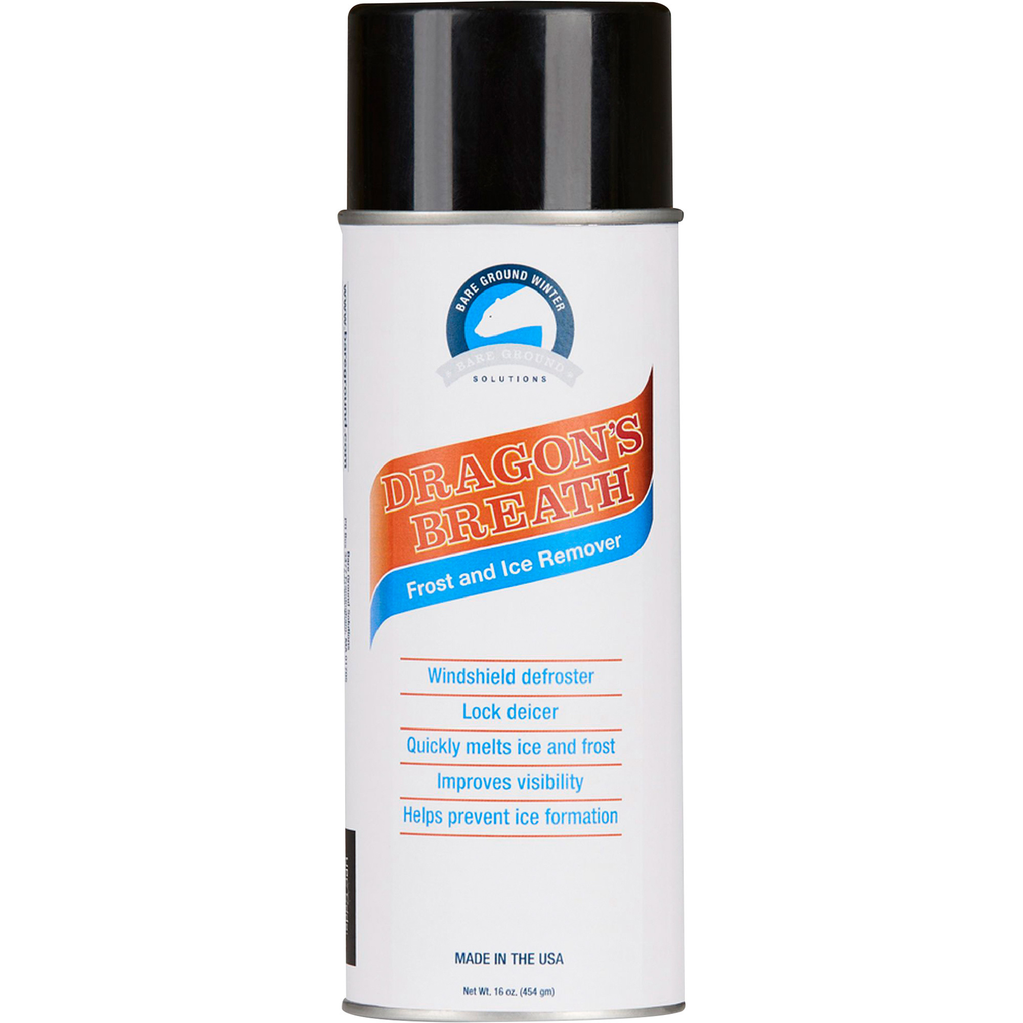 Bare Ground Dragon's Breath Windshield Frost and Ice Remover, 16-Oz. Can, Model# BGDB-1